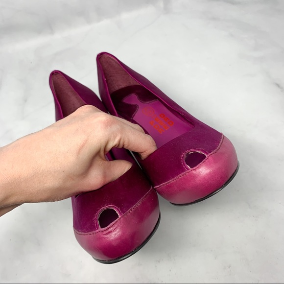 ASH for PEDDER RED Silk Leather Platform Pumps 39 - Picture 5 of 10